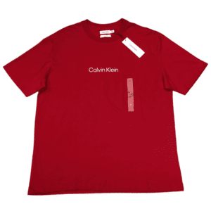 Camiseta Calvin Klein Roja Cuello redondo