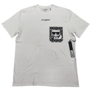 Camiseta Karl Lagerfeld Blanca Estampada