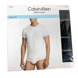 Camiseta Basica negra x 4 calvin Klein