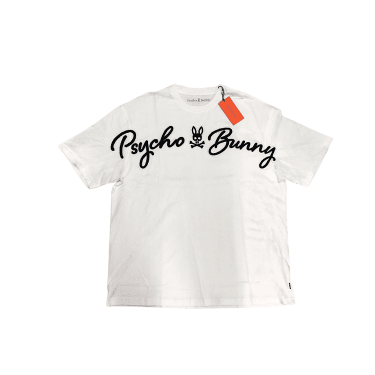 Camiseta Blanca Psycho Bunny Hombre – Logo Bordado